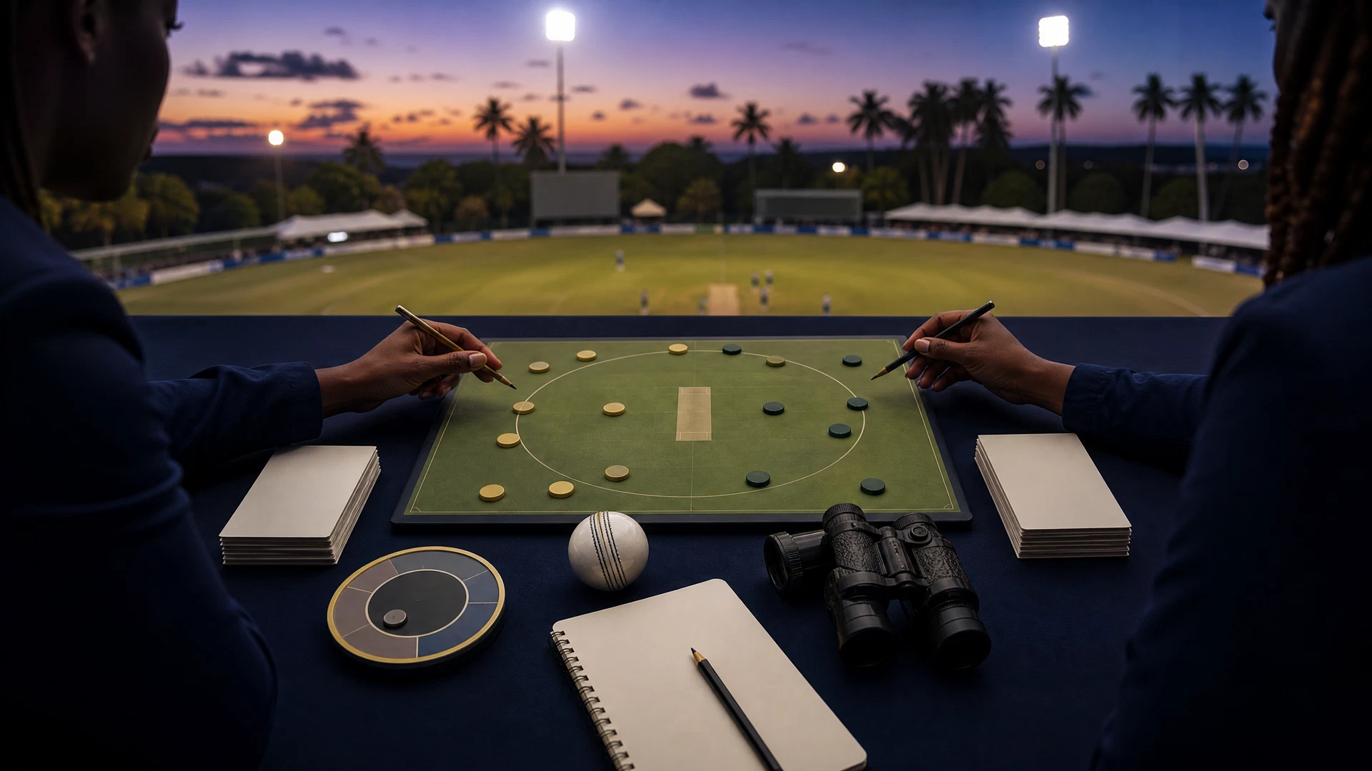 Original venue-neutral T20 prediction research illustration for Barbados Tridents Women versus Jamaica Empress Women