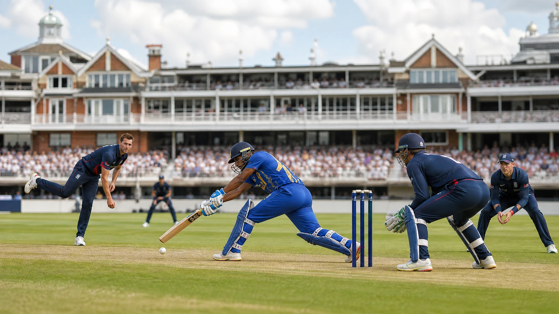 Neutral third ODI match-centre illustration for England versus Sri Lanka at Kennington Oval