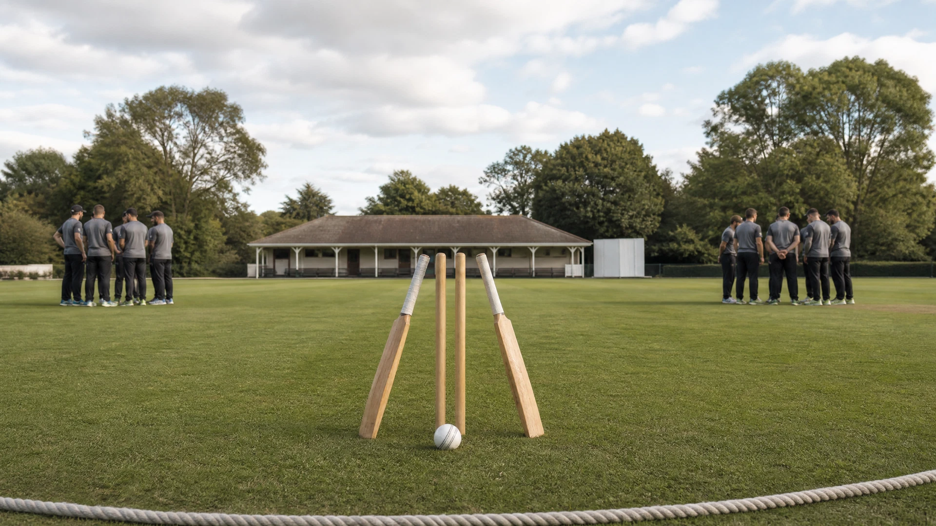 Neutral European T20 Premier League qualifier cricket illustration at The Village with participants to be confirmed