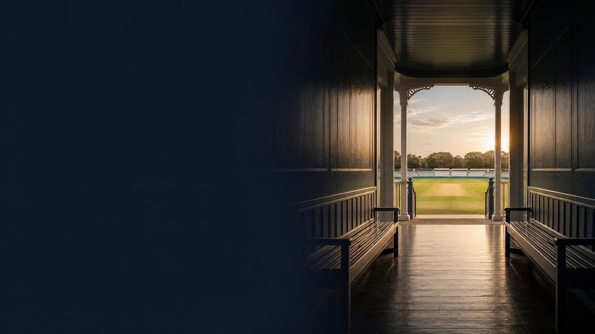 Cricket pavilion corridor representing Fair Play support paths