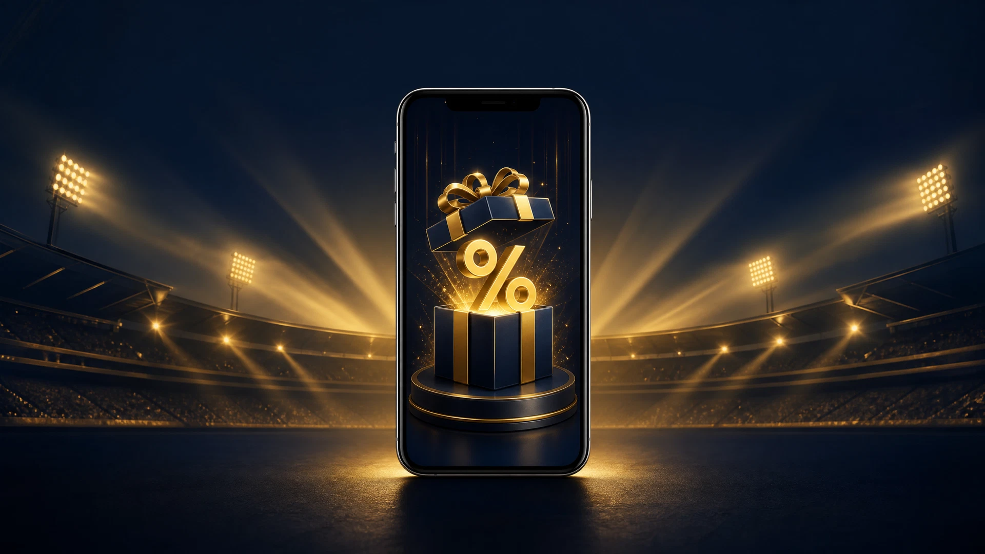 FairPlay 300 Bonus Offer hero scene with smartphone and golden bonus interface