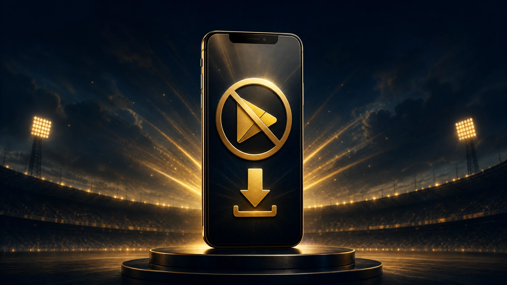 FairPlay App Download Play Store hero scene with smartphone and golden availability interface