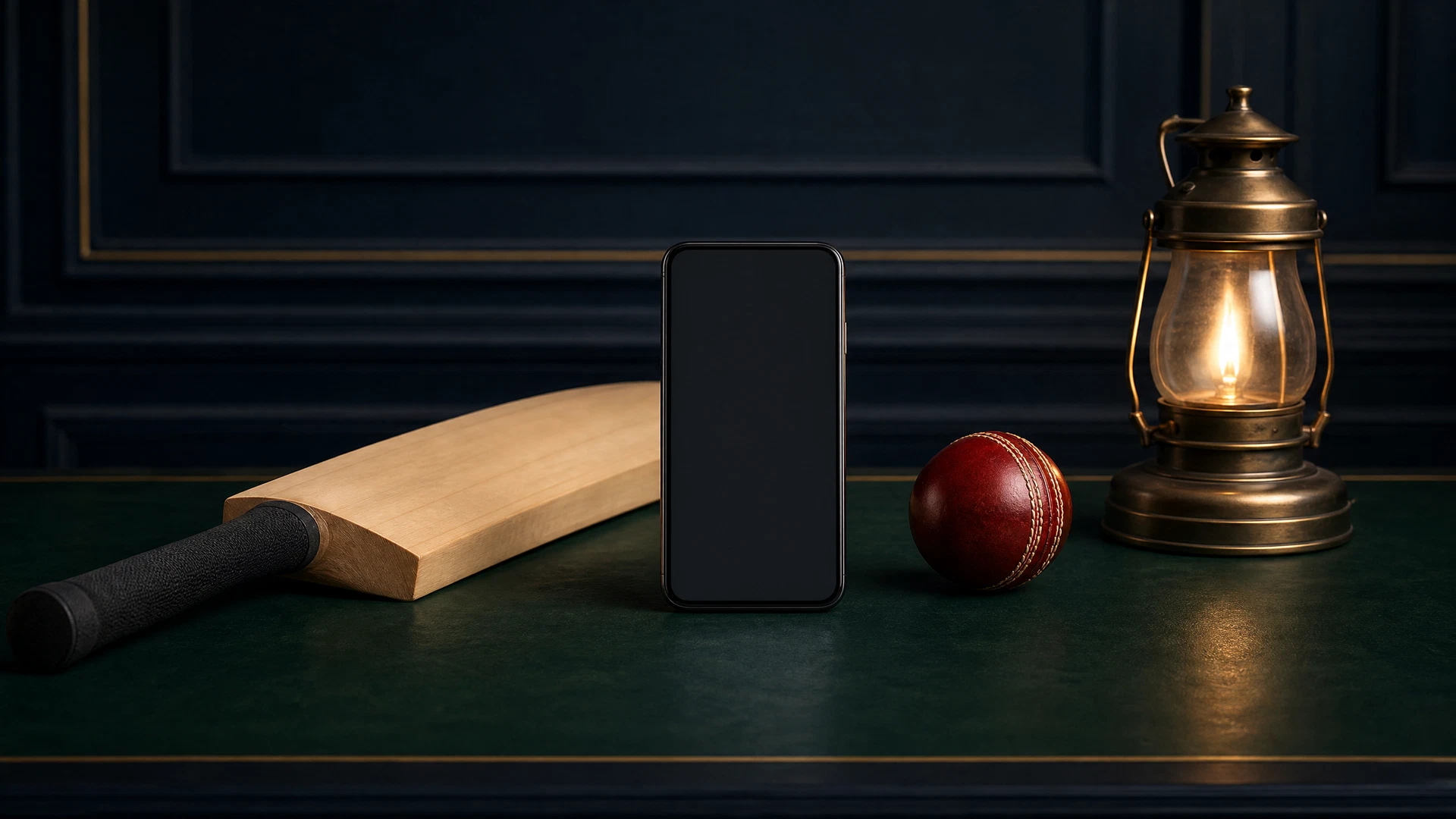 Phone and cricket bat for FairPlay Fantasy Cricket App support
