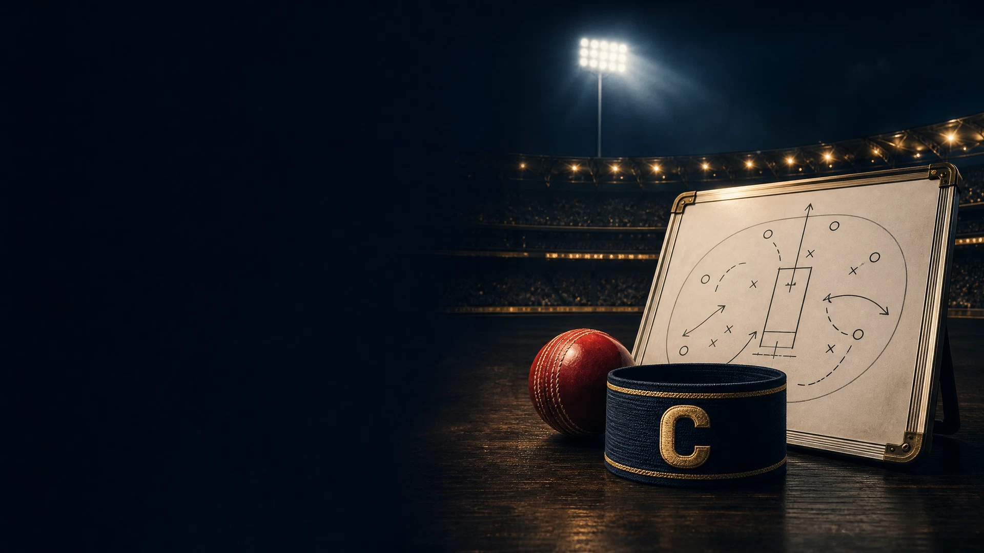 Captain armband and tactical board for FairPlay fantasy cricket information