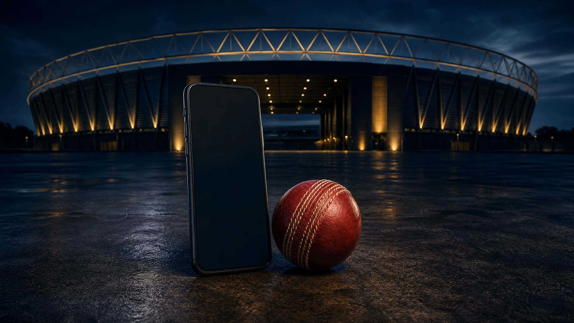 Phone and cricket ball for FairPlay IPL Predictions support