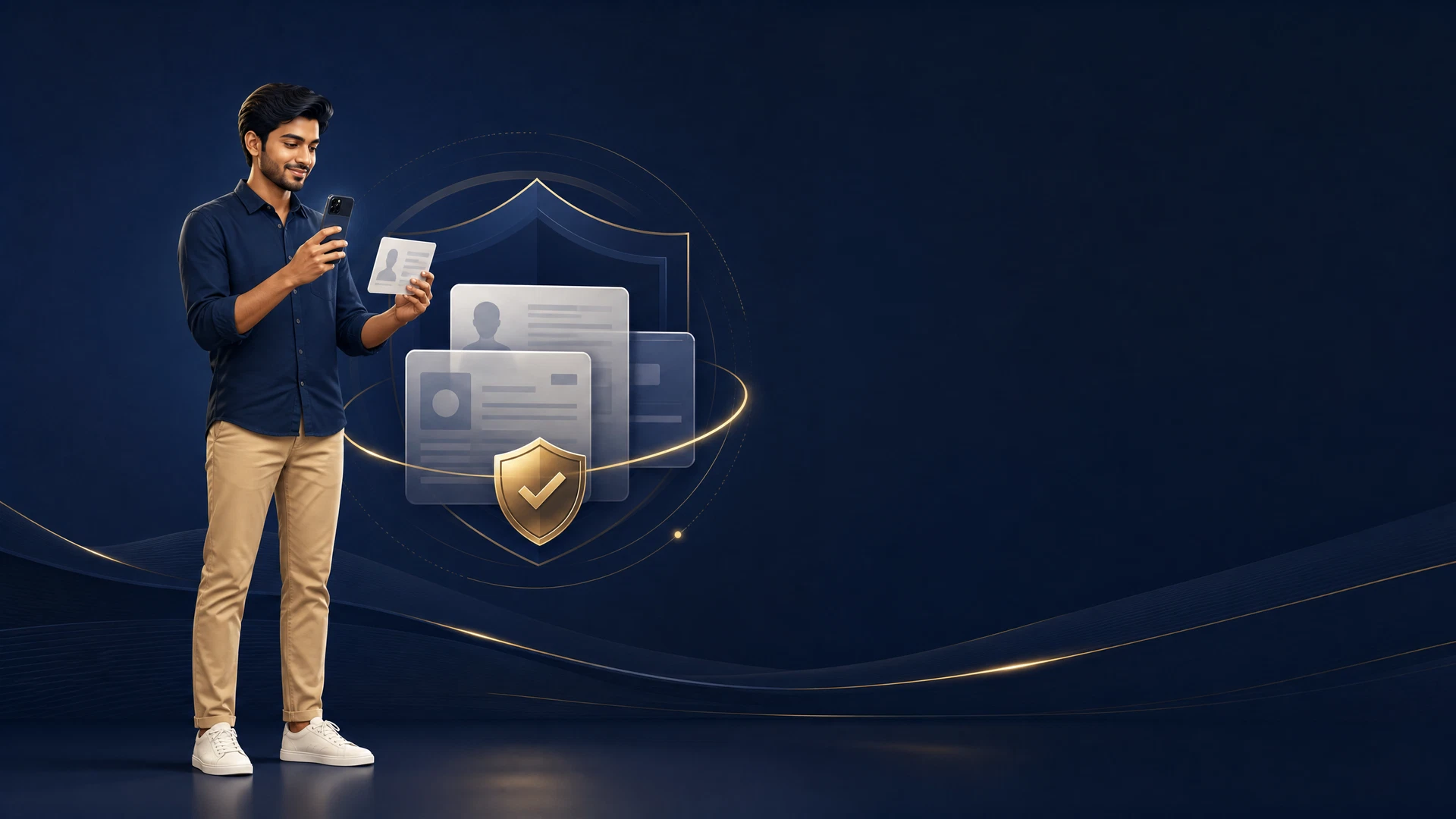 Identity verification scene for FairPlay KYC guidance