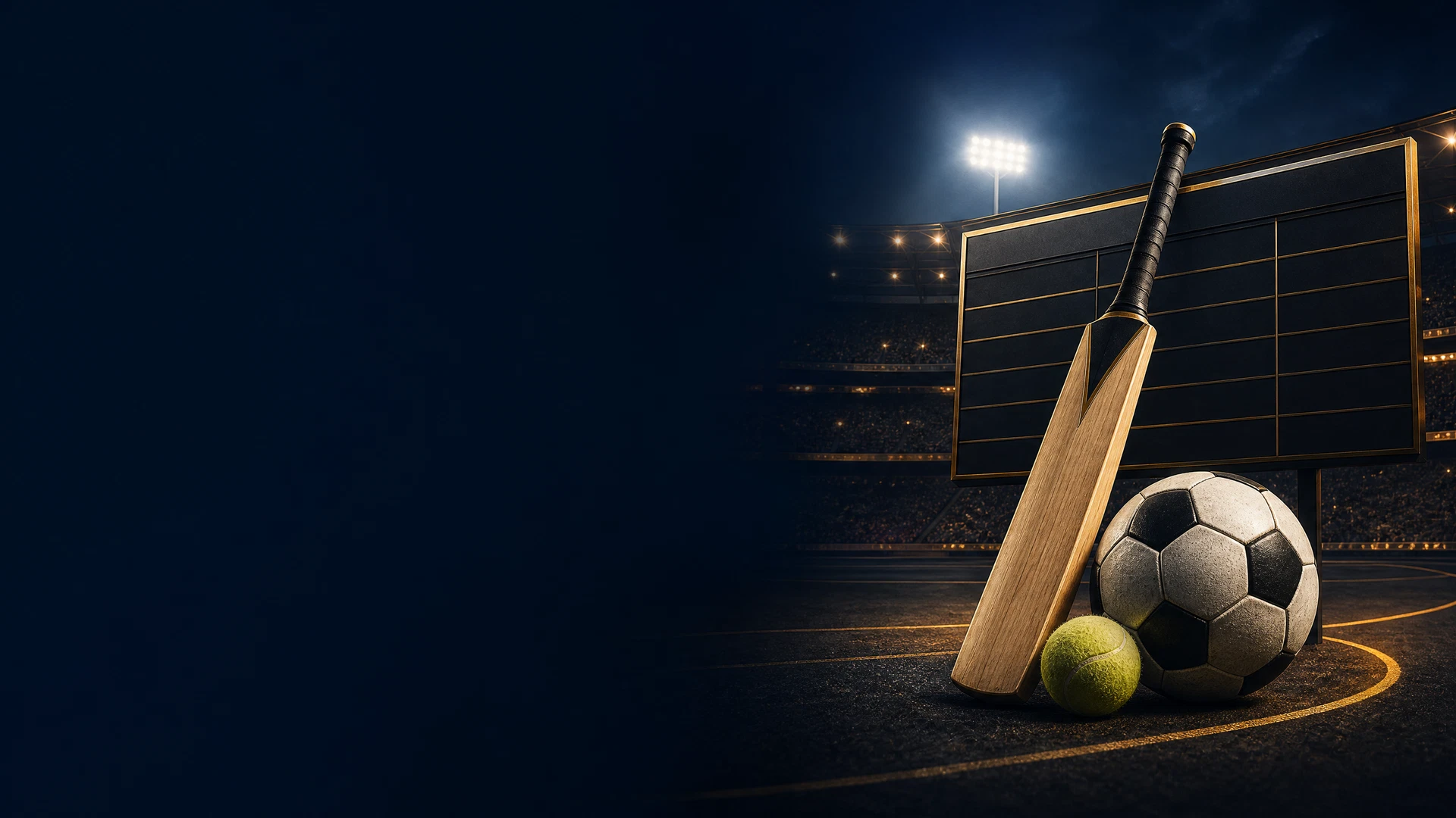 Cricket and football equipment for FairPlay sports coverage guidance