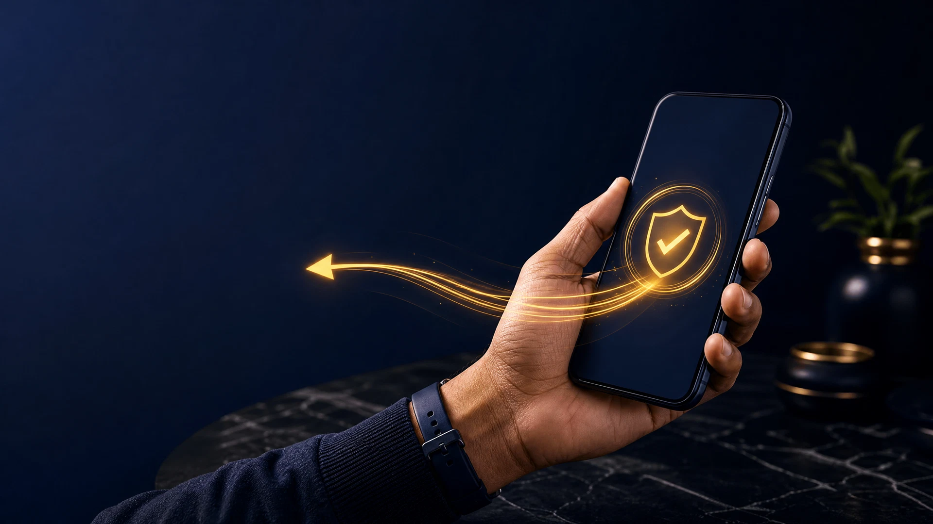 Secure phone transfer scene for FairPlay UPI withdrawal guidance