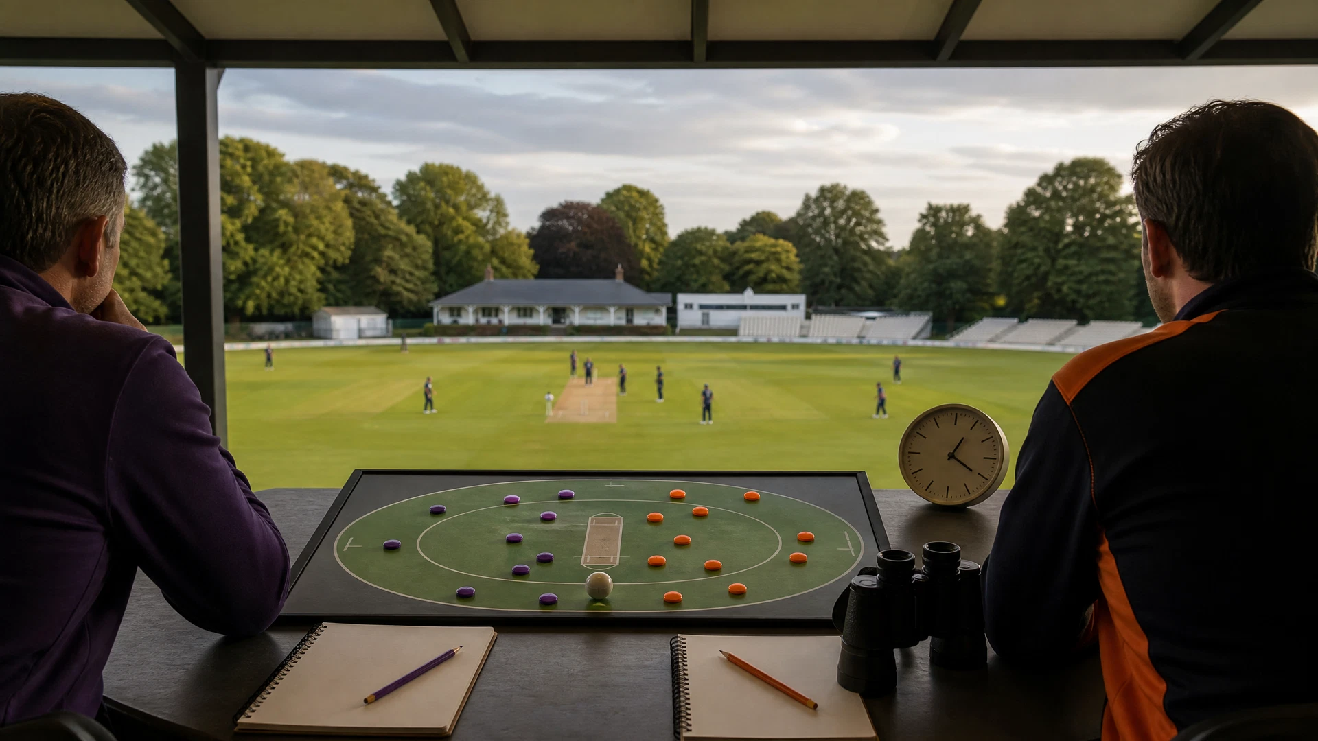 Original European T20 prediction research illustration for Glasgow Cosmic versus Amsterdam Flames at The Village