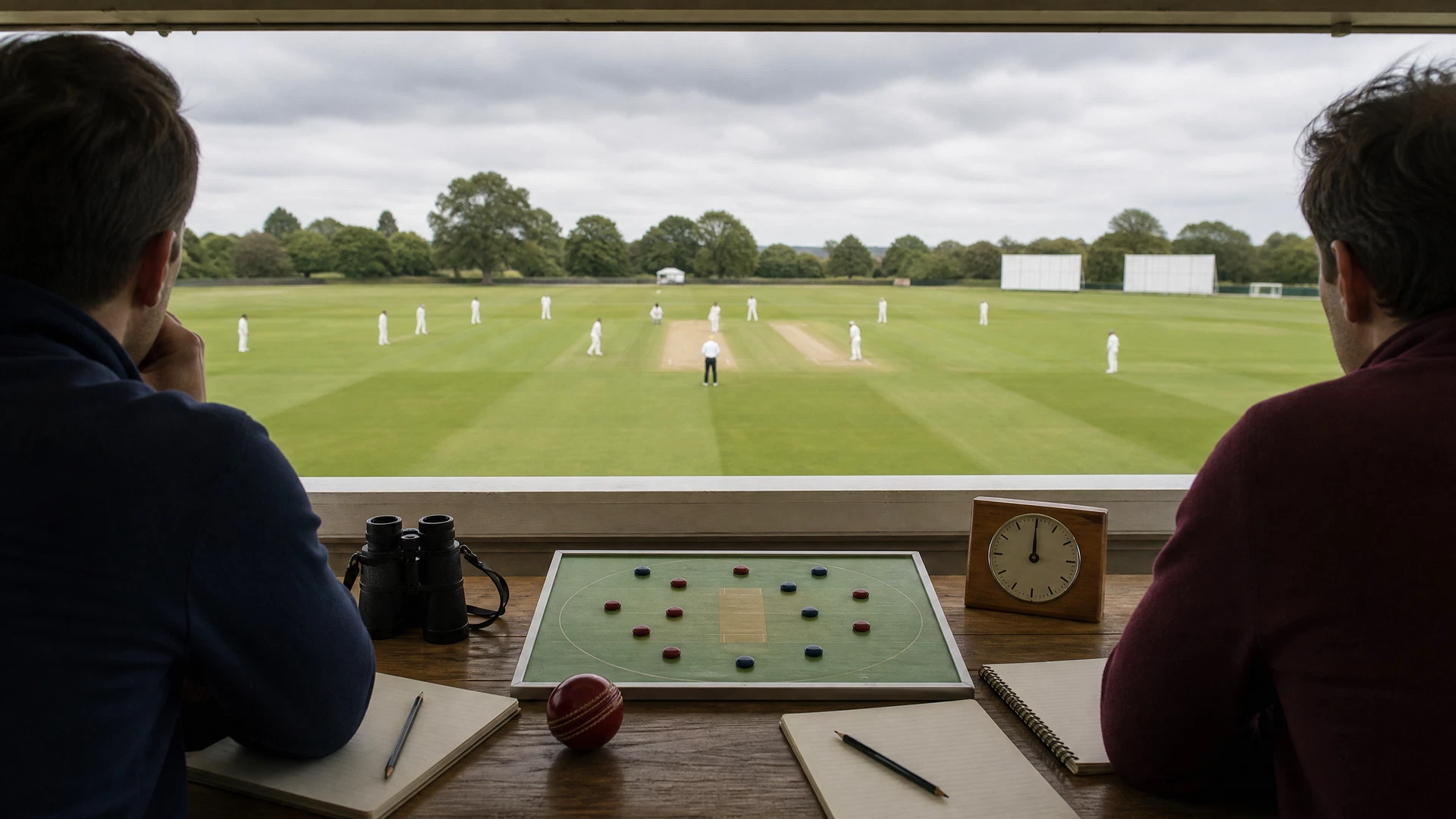 Original neutral red-ball prediction research illustration for Yorkshire versus Somerset